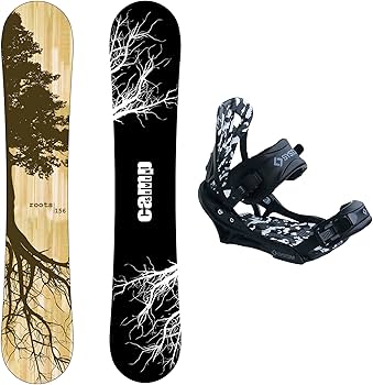 スノーボード RT-109897 Amazon.com : New Camp Seven Roots CRC Snowboard +APX Bindings